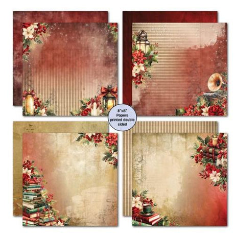 3Quarter Designs - Holly Jolly Collection - 8x8 Pack
