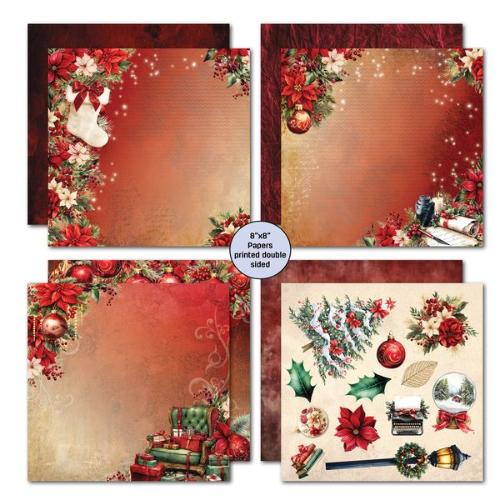 3Quarter Designs - Holly Jolly Collection - 8x8 Pack