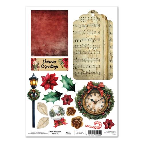 3Quarter Designs - Holly Jolly Collection - Mini Project Sheet