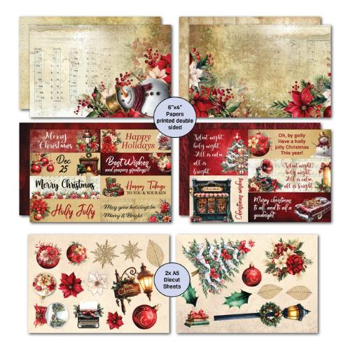 3Quarter Designs - Holly Jolly Collection - 6x4 Card Making Pack