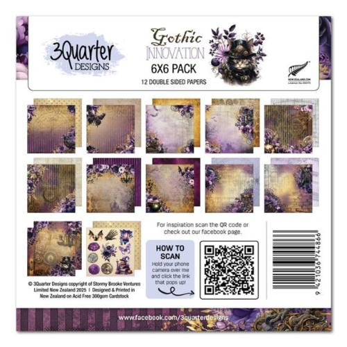 3Quarter Designs - Gothic Innovation 6*6 Double Sided Papers