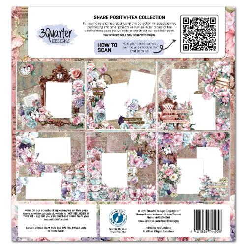 3Quarter Designs - Share Positivi-Tea 12*12 Collection kit - Postage as per Actual