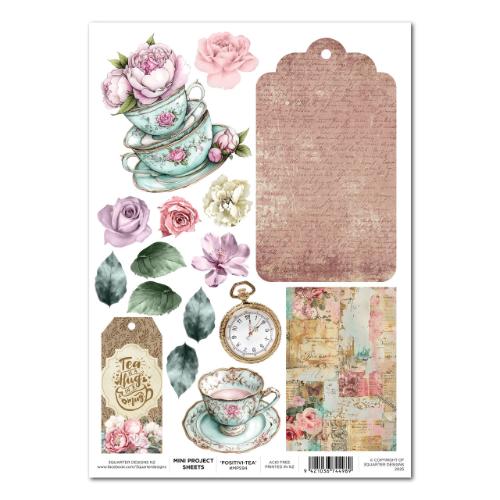 3Quarter Designs - Share Positivi-Tea Mini Project Sheets