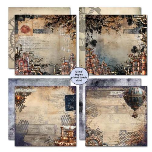 3Quarter Designs Rustic Tinkerer 12x12 Design Paper & Diecuts Set - Postage as per Actual