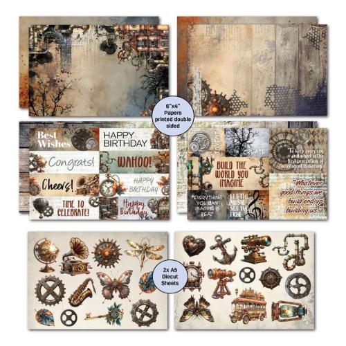 3Quarter Designs Rustic Tinkerer 6x4 Card Pack
