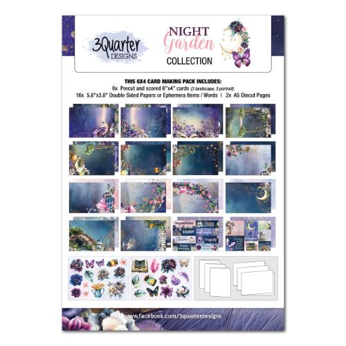 3Quarter Designs Night Garden 6x4 Card Pack