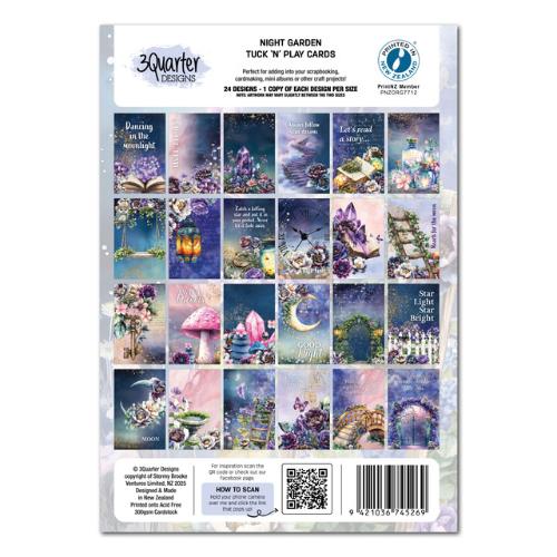 3Quarter Designs Night Garden - Tuck N Play Cards