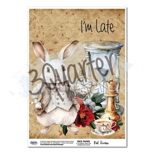 3Quarter Designs Red Queen Rice Paper