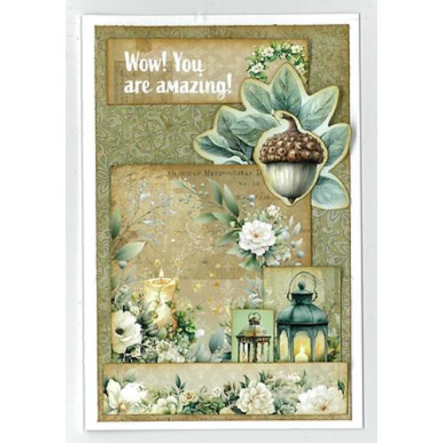 3Quarter Designs Sage Candlelight 6"x4" Card Pack