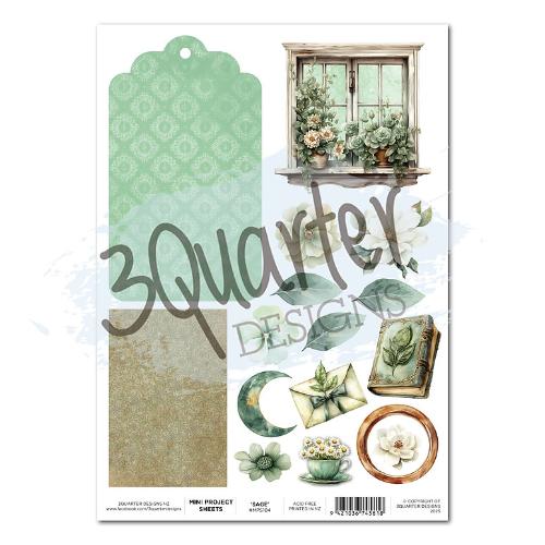 3Quarter Designs Sage - A4 Mini Project Sheet