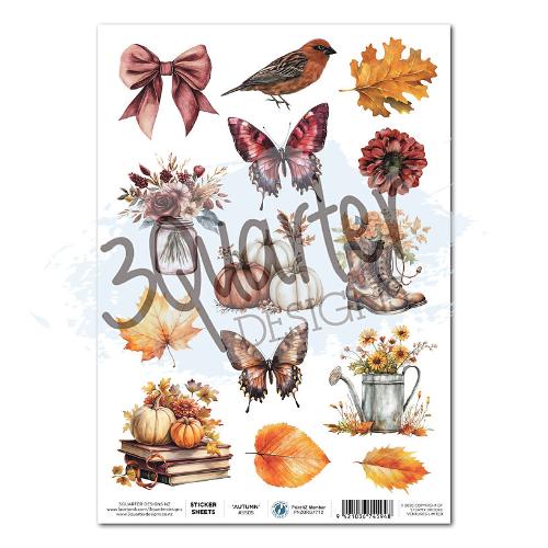 3Quarter Designs Autumn Whispers Sticker Sheet A4