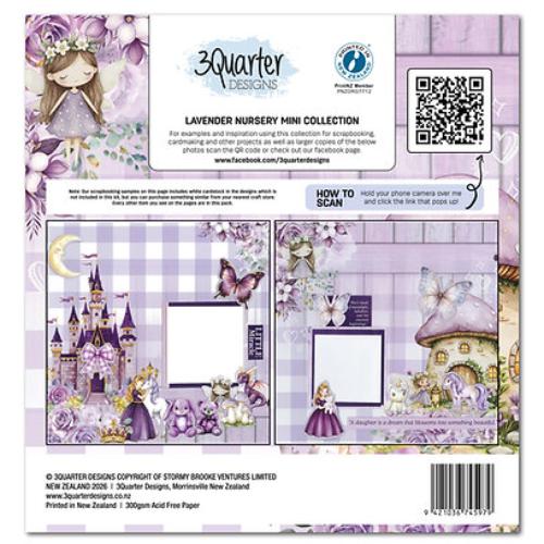 3Quarter Designs Mini 12x12 Collection Lavender Nursery - Postage as per Actual