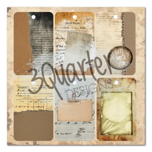3Quarter Designs Paper Tales 8x8 Paper Pack & Die Cuts set