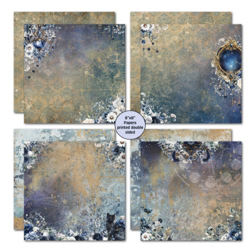 3Quarter Designs Lunar Horoscope 8x8 Paper Pack & Die Cuts set