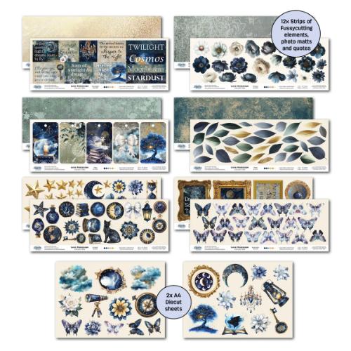 3Quarter Designs Lunar Horoscope 12x12 Designer Paper & Diecuts Set - Postage as per Actual