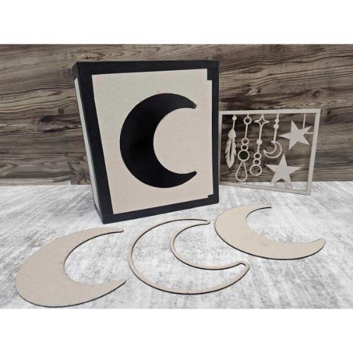 3Quarter Designs Chipboard Album Moon Box - Postage as per Actual