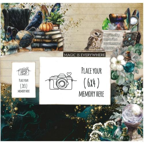 3Quarter Designs Wand Academy 12x12 Designer Paper & Diecuts Set - Postage as per Actual