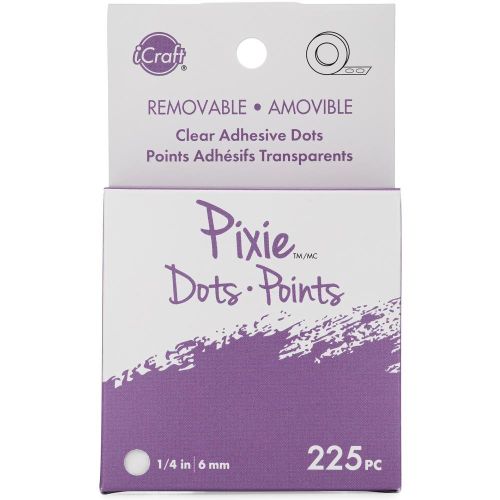 iCraft Pixie Dots Adhesive Dots Removable 1/4" 225/Pkg