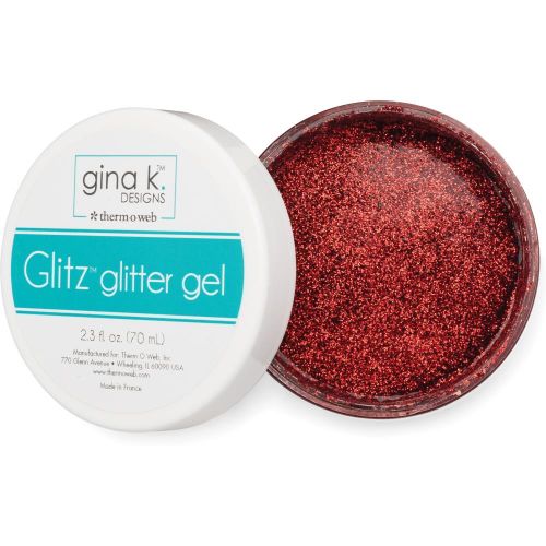 Gina K Designs Glitz Glitter Gel 2.3oz - Red Velvet