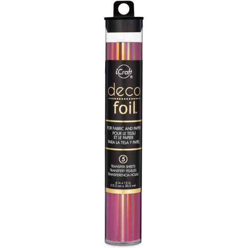 Deco Foil Specialty Transfer Sheets 6"X12" 5/Pkg Enchanted Rose