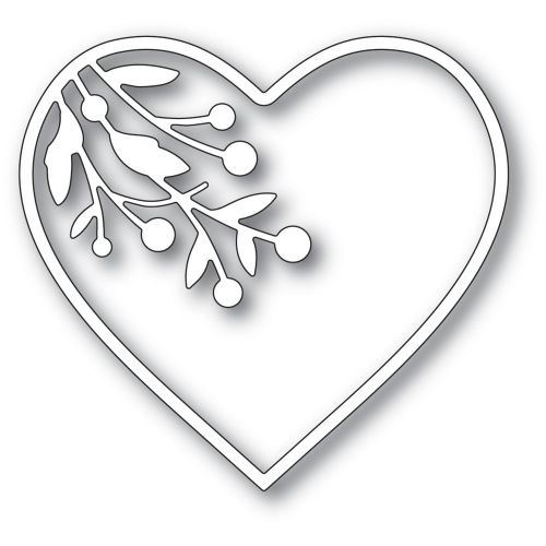 Memory Box - Berry Branch Loving Heart craft die