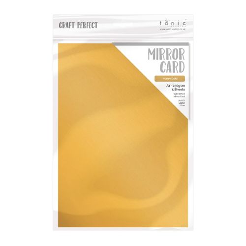 Craft Perfect Honey Gold Mirror Card