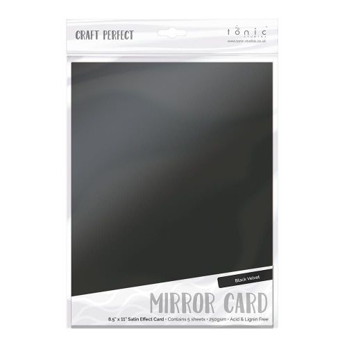Craft Perfect Black Velvet Mirror Card