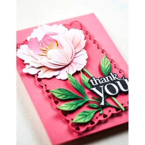 Memory Box - Tender Peony Bud craft die