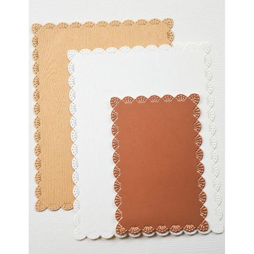Memory Box - Fan Stitch Scalloped Frames craft die