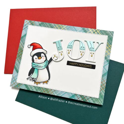 Memory Box - Waving Penguin craft die