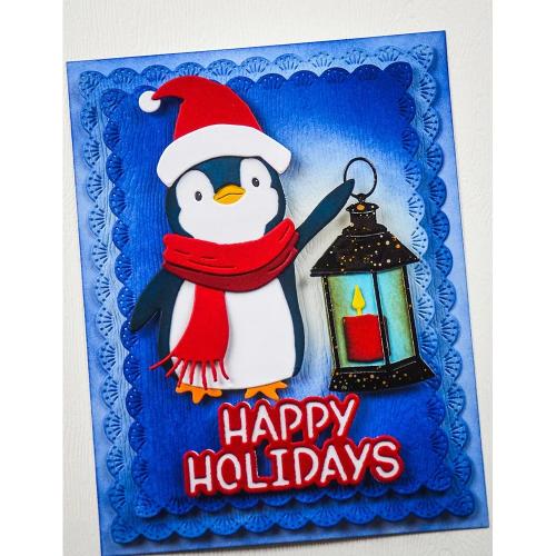 Memory Box - Waving Penguin craft die