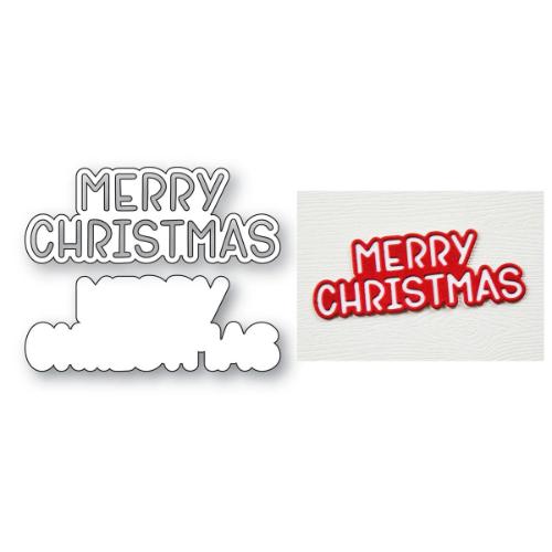 Memory Box - Merry Christmas Marker Script craft die