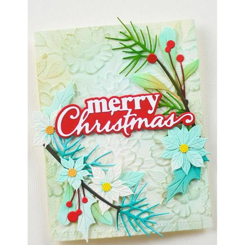 Memory Box - Merry Christmas Stylish Script craft die