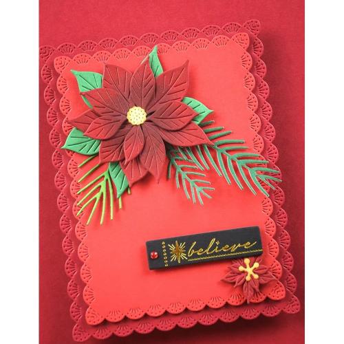 Memory Box - Blooming Poinsettias craft die