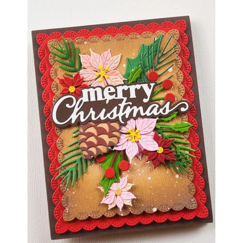 Memory Box - Blooming Poinsettias craft die