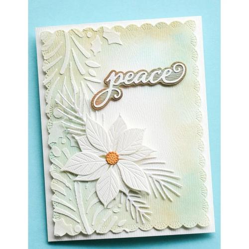 Memory Box - Peace Love Joy Stylish Script craft die
