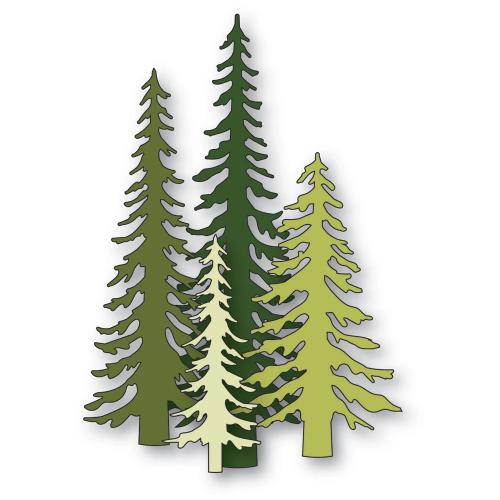 Memory Box - Tall Evergreen Trees craft die