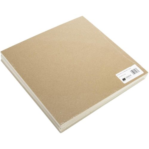 Grafix Medium Weight Chipboard Sheets 12"X12" Natural (1 sheet) - Postage as per Actual
