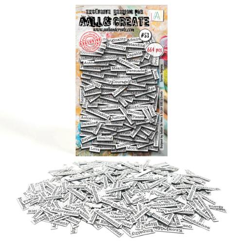 Aall and Create A6 Ephemera Die-Cuts - Serene Sayings (AALL-EP-053)