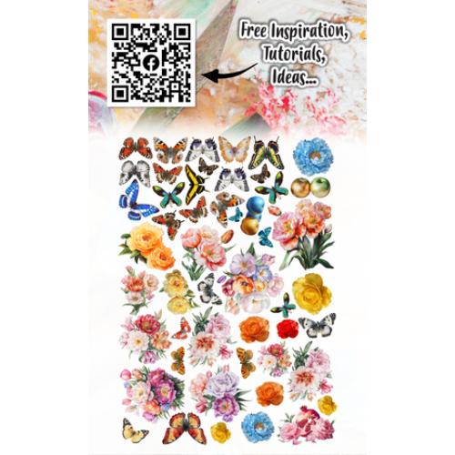 Aall and Create Meadow Bloom A6 Ephemera Die-Cuts Sorbet Petals (AALL-EP-088)