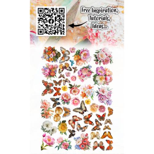 Aall and Create Meadow Bloom A6 Ephemera Die-Cuts Sunblush Garden (AALL-EP-089)