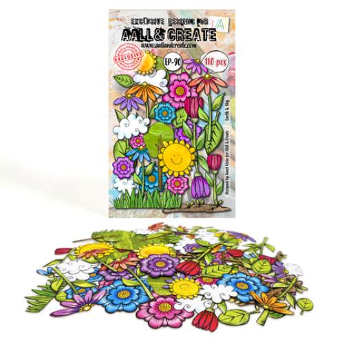 Aall and Create Wild Elements A6 Ephemera Die-Cuts Earth & Sky (AALL-EP-90)