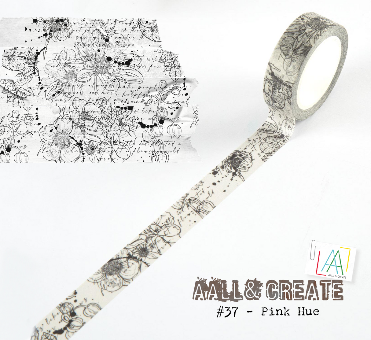 Aall and Create Washi Tape Pink Hue (MT037)