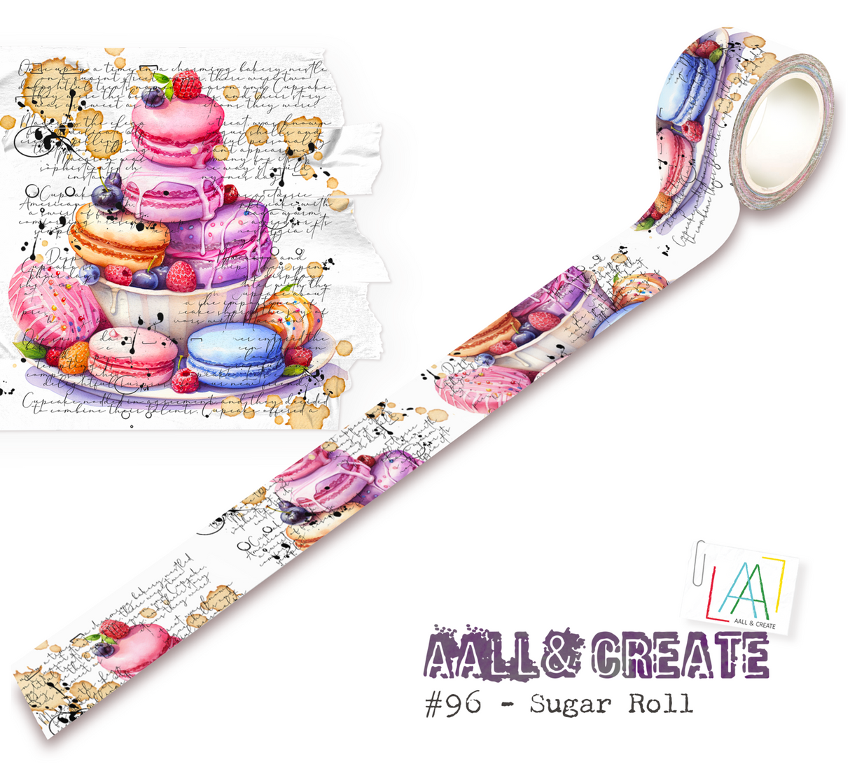 Aall and Create Washi Tape Sugar Roll (MT096)