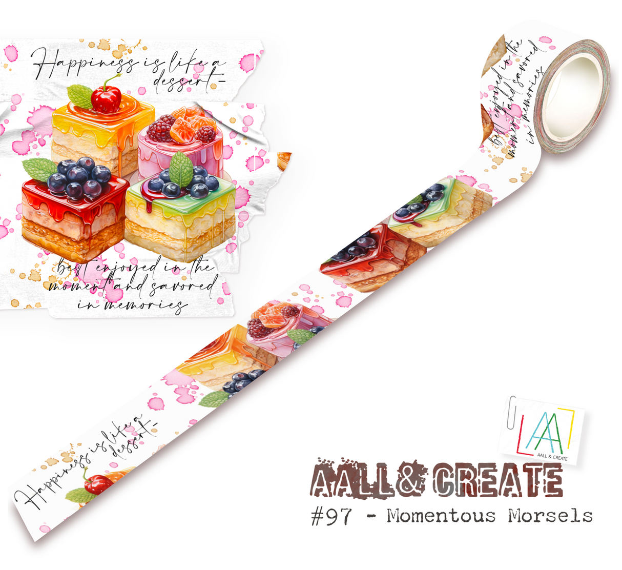 Aall and Create Washi Tape Momentous Morsels (MT097)