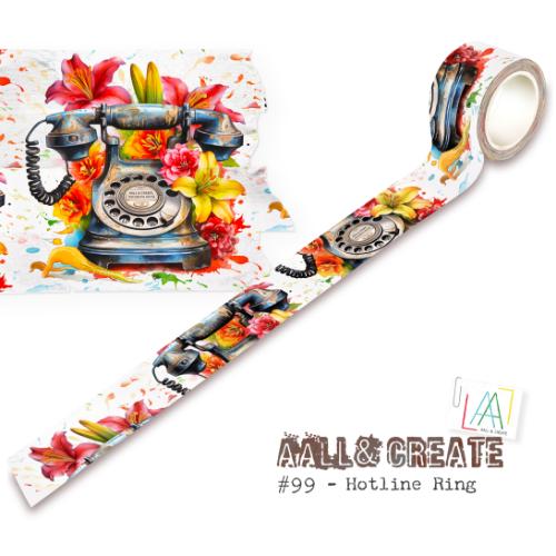 Aall and Create Washi Tape 25mm 10m Hotline Ring
