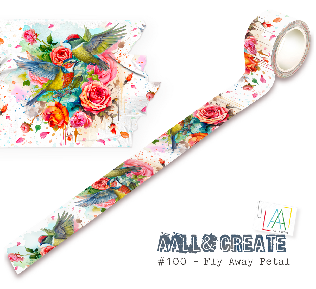 Aall and Create Washi Tape Fly Away Petal (MT100)