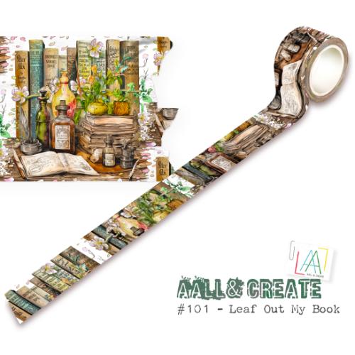 Aall and Create Washi Tape 25mm 10m Leaf Out My Book