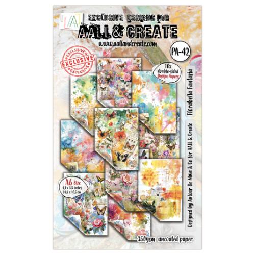Aall and Create Garden Daydreams A6 Design Paper Florabella Fantasia (AALL-PA-042)