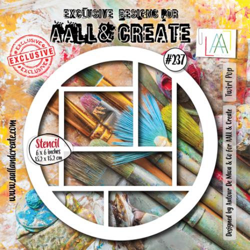 Aall & Create - Stencil - Twirl Pop (AALL-PC-237)